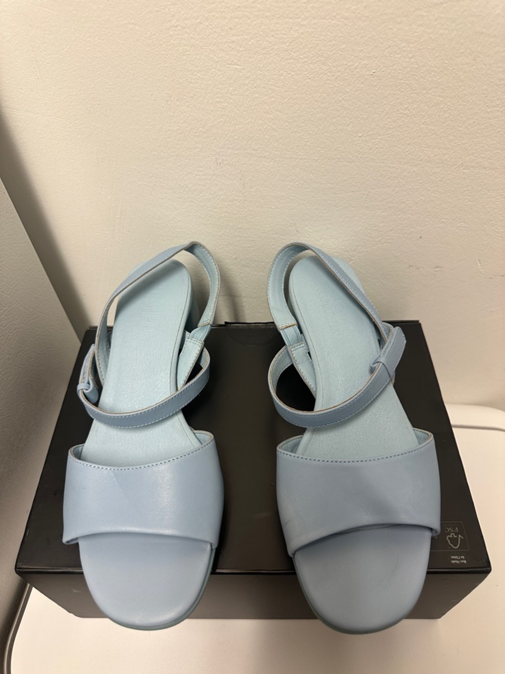 Camper Light Blue Women's Slingback Sandals